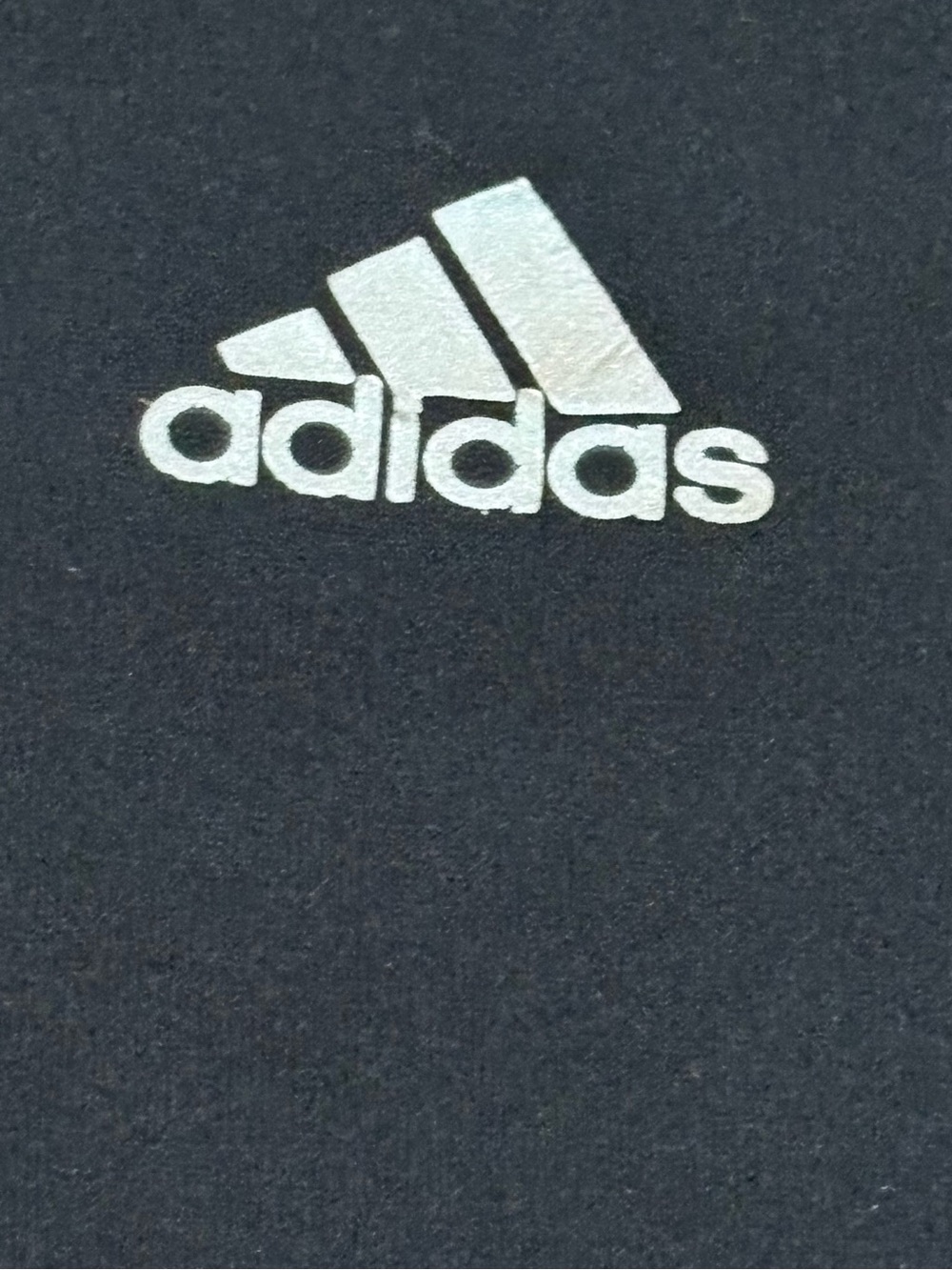 Adidas Men's Black/Gray Colorblock Fleece Full Zip Hoodie - Size M